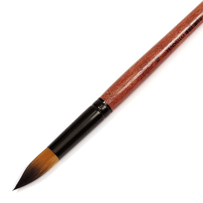 Кисть Pennello синтетика круглая №12 короткая ручка