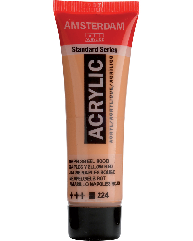 Краска акриловая Amsterdam туба 20 мл №224 Желто-красный неаполитанский Краска акриловая Amsterdam туба 20 мл №224 Желто-красный неаполитанский