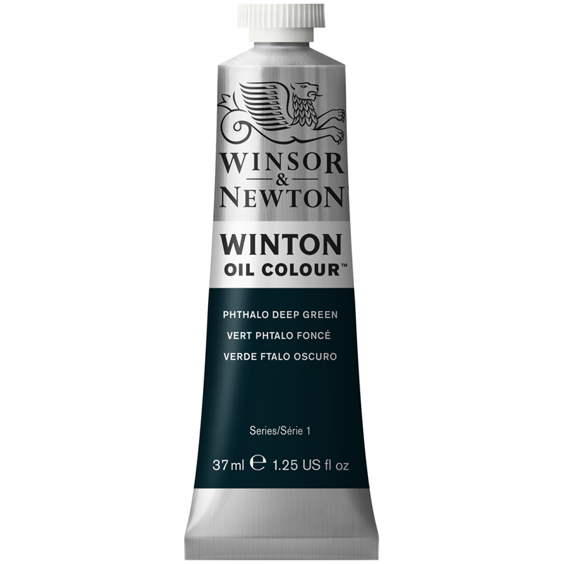 Краска масляная художественная Winsor&Newton Winton, 37мл, туба, фтало-зеленый темный