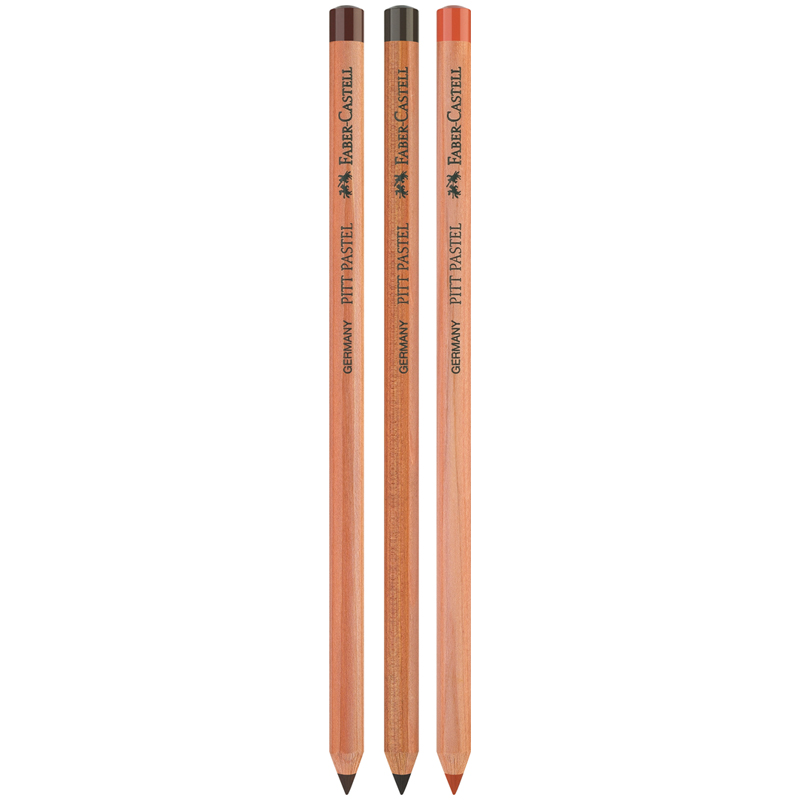 Набор для графики Pitt Pastel и Pitt Monochrome 1 сангина, 2 сепии в блистере