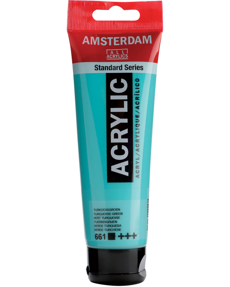 Краска акриловая Amsterdam туба 120мл №661 Зеленый бирюзовый Краска акриловая Amsterdam туба 120мл №661 Зеленый бирюзовый
