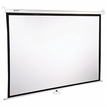 Экран проекционный настенный (150х200 см), матовый BRAUBERG WALL