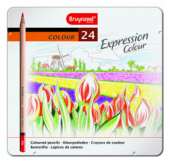 Набор цветных карандашей Expression Colour 24 цвета в металлической упаковке