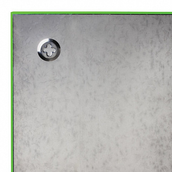 Доска магнитно-маркерная стеклянная BRAUBERG (45х45 см), 3 магнита (зеленая)