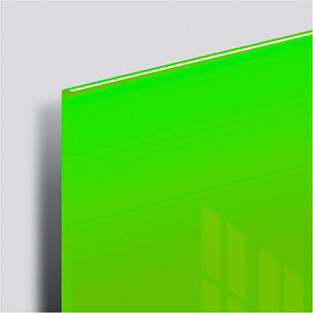 Доска магнитно-маркерная стеклянная BRAUBERG (45х45 см), 3 магнита (зеленая)