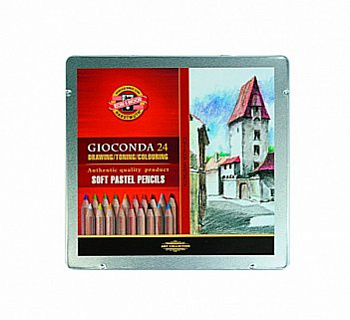 KOH-I-NOOR 8828 Набор пастельных карандашей "Gioconda" 24 цвета в металле