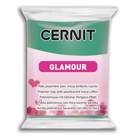 Полимерная глина Cernit-Glamour 56гр. зеленый 600