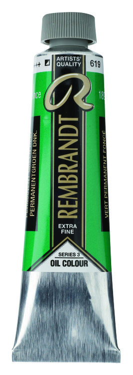 Краска масляная Rembrandt туба 40 мл №619 Зеленый насыщенный устойчивый