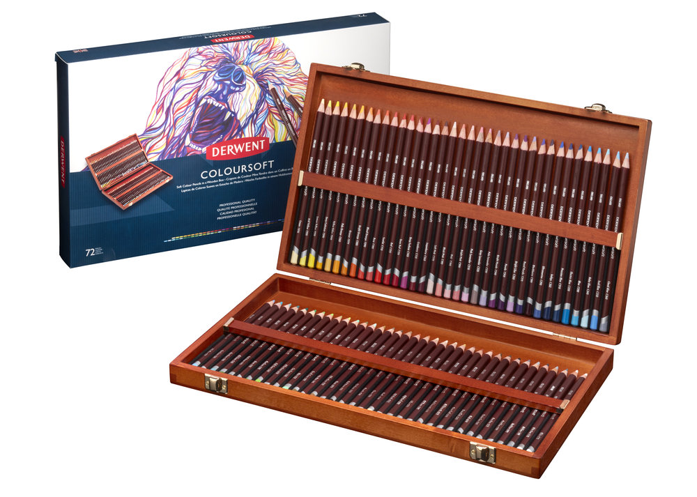 Набор цветных карандашей Coloursoft 72цв. деревянном ящике