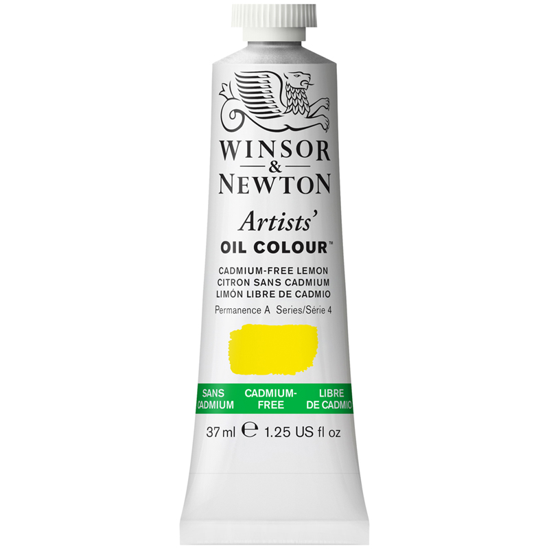 Краска масляная Winsor&Newton Artists' Oil, беcкадмиевый лимонный