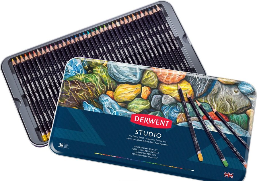 Набор цветных карандашей Studio 36цв. в металлической коробке