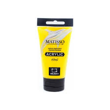 Акриловая краска Малевичъ Matisso, желтая флуоресцентная, 60 мл