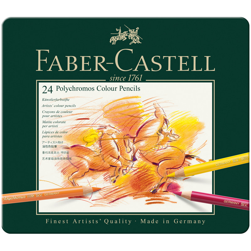 Набор цветных карандашей Polychromos Faber Castell 24 цв.в метал.кор.