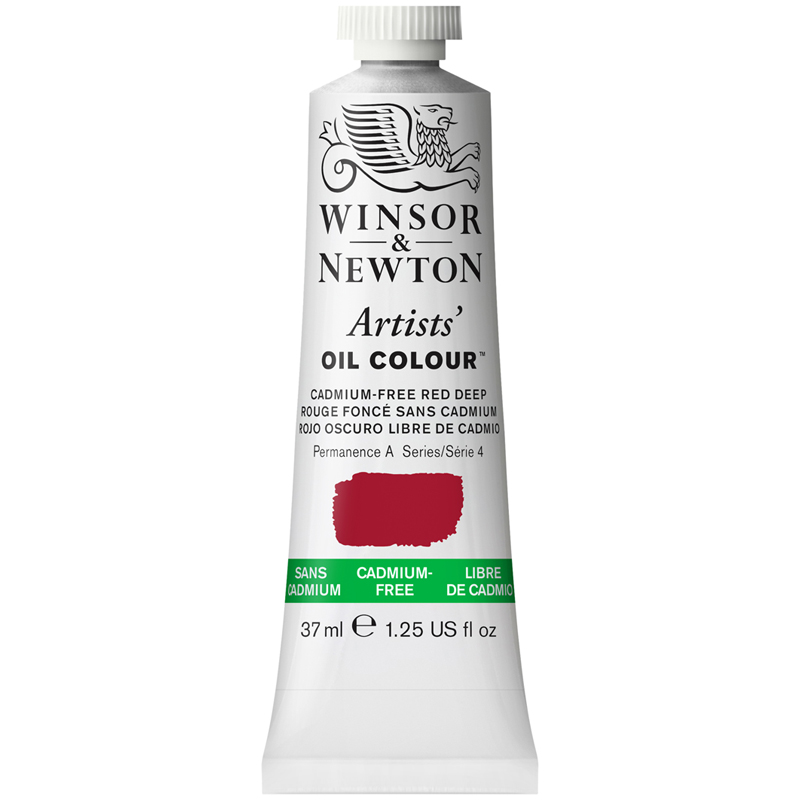 Краска масляная Winsor&Newton Artists' Oil, беcкадмиевый насыщенно-красный